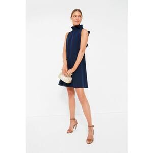TUCKERNUCK Navy Blythe Dress Size S NWT Retail $198 Tuckernuck